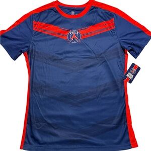 Aris Kids Navy and Scarlet Tee